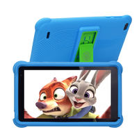 Tablet PC Anak Qunyico Y7K-P7 Pink Kartun Lucu Layar 7 Inci Android, Daya Tahan Baterai Lama, Hadiah Anak