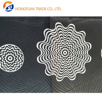 Kain Ankara Cetak Batik Afrika Pola Kaya 100% Poliester Mikrofiber Tekstil Tahan Gesekan Berat Sedang untuk Pesta