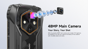 สมาร์ทโฟนรุ่นใหม่จาก EU Ulefone Rugking 4 Pro หน้าจอ 6.56 นิ้ว 120Hz แบตเตอรี่ 10200mAh ระบบปฏิบัติการ Android 15 กล้องหลัก 48MP รองรับ NFC โทรศัพท์มือถือที่ทนทาน 8+256GB แบบ Dual - Product Image 5