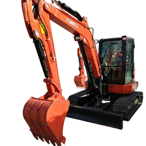 Vente flash : Mini-excavatrice d'occasion Kubota U55-4 de 5 tonnes, construction U55 EPA CE, petite excavatrice d'occasion avec climatisation - Product Image 1