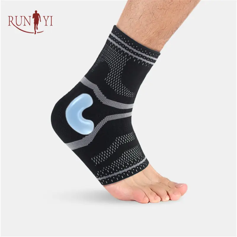 Black Ankle Support Breathable Ankle Brace Wrap for Running Basketball Ankle Sprain Men Women