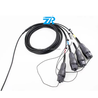 Cable de conexión CPRI Patchcord RRU BBU RRH cable de fibra óptica SC LC/PC DLC Jumper Conector Fullaxs FTTA Cable de conexión impermeable FLX