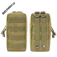 Sac tactique Molle BEARKY, ceinture de taille imperméable, utilitaire, pour l'extérieur, en 600D balistique vert, poche pour chargeur