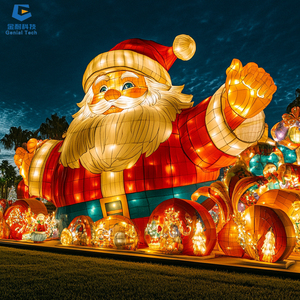 SGFL289 Outdoor Theme Park <b>Lantern</b> Show <b>Lantern</b> Supplier Christmas Santa Claus Festival <b>Lantern</b> - Product Image 1