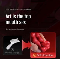Zungen-Leck-Vibrator aus Silikon, simulierter Eichel- und Klitorisstimulator für Frauen