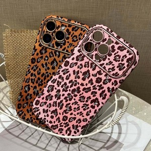 Funda de teléfono con estampado de leopardo bicolor rosa y marrón para iPhone 17 Pro Max, funda suave para 16/15/14, estilo chica picante de nicho - Product Image 2