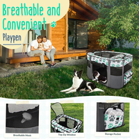 Tente de chenil de sport pliable pour animaux de compagnie à fermeture éclair haute dureté