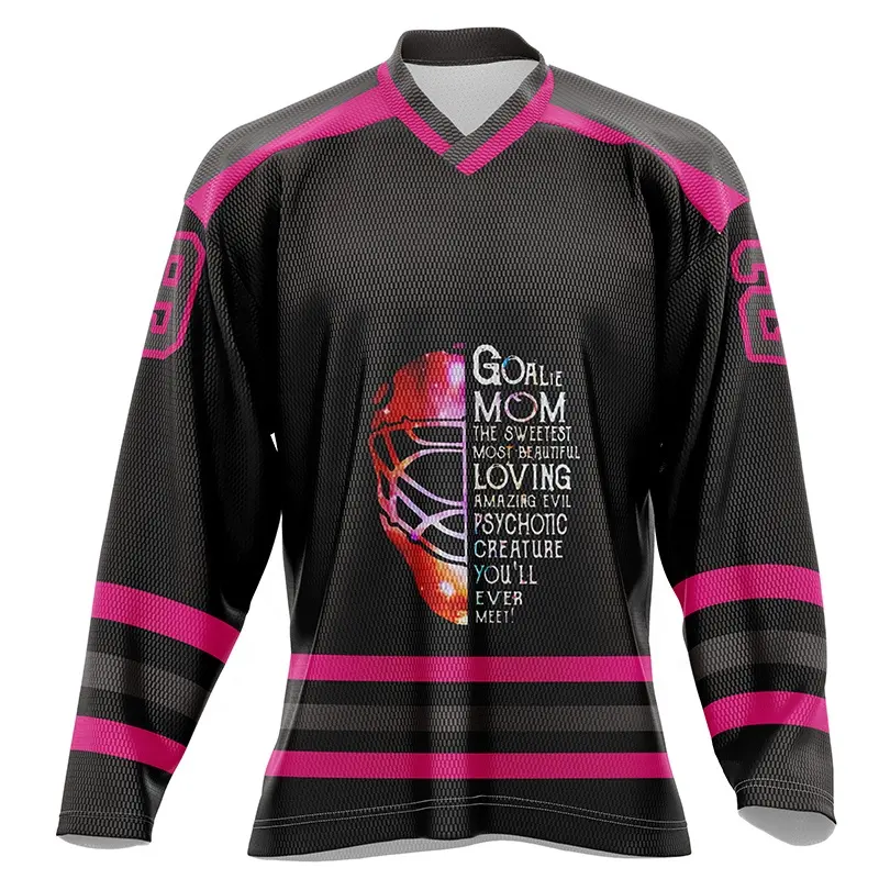 Thiết kế kích thước lớn đầy màu sắc Hockey đồng phục tùy chỉnh mô hình Ice Hockey Jersey