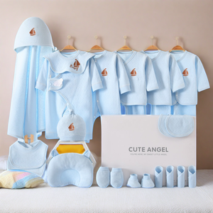 Bộ đồ sơ sinh 100% cotton & bộ quần áo trẻ sơ sinh thường ngày, quà tặng mùa hè cho bé trai 0-12 tháng tuổi - Product Image 2