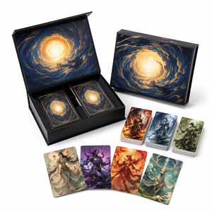 Custom Design Paper Game <strong>Card</strong> Trading <strong>Cards</strong> English Booster Packs Holographic <strong>Rainbow</strong> Foil Family Game <strong>Cards</strong> - Product Image 1