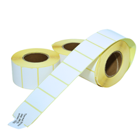 Autocollant adhésif imperméable 58x40mm, étiquettes de codes-barres en papier thermique pour l'emballage des supermarchés