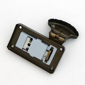 Furniture Lock Bronze <b>Key</b> <b>Square</b> Lock Buckle 74x41mm Rustic Design Durable For Wooden Boxes - Product Image 2