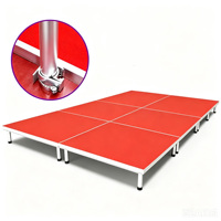 Personnalisé 	 Plateforme de scène en aluminium 	 Modulaire 	 Scène de fête amovible en aluminium portable pour concerts et mariages