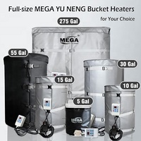 Nouveau chauffe-tambour électrique câblé 120V 1500W 150F étanche en nicrome pour fûts noirs de 55 gallons, pour usage agricole, biodiesel et déchets