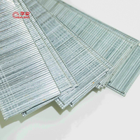 Clous à tête plate en acier inoxydable 18 Ga, plaqués zinc, à tige lisse, 45 mm, série F, pour usage industriel