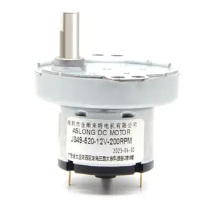 Mini folding washing machine rotary motor JS49-520 12v dc gear motor dc gear motor 12v 200 rpm