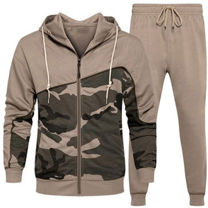 Survêtements décontractés pour hommes, survêtement personnalisé avec logo imprimé ou brodé, vente en gros, ensemble de survêtement ample en coton - Product Image 6