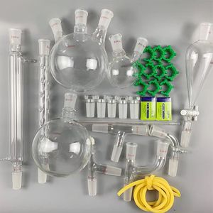 Laboratório vidro química orgânica destilação química destilação vidraria kits equipamentos conjunto com 24/40 conjunta - Product Image 2