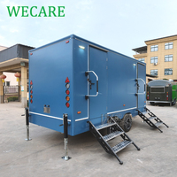 Toilettes mobiles de luxe écologiques pour l'extérieur, 14,76 x 6,89 x 6,89 pieds, pour camping, remorque de toilettes portables, sanitaires extérieurs