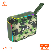 Enceinte Bluetooth portable étanche IPX6 pour extérieur, couleur camouflage, lumière RGB dynamique, lecture carte TF et USB pour fêtes et voyages