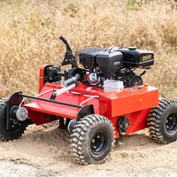 Débroussailleuse thermique 800 mm pour l'agriculture, désherbeur puissant, coupe-bordures 4 temps, tondeuse à gazon diesel robotisée pour l'agriculture