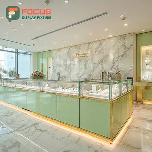 Kiosque de vente au détail moderne, présentoirs pour bijoux, structure métallique, vitrine de boutique - Product Image 6