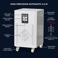 Estabilizador de Voltaje de CA Automático de Baja Capacidad, Regulador de Protección Segura para Electrodomésticos, Servidores de Computación, 3KVA