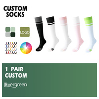 Chaussettes de compression personnalisées en usine Femmes jambes longues Course professionnelle Sports Fitness Mollet Muscle Genou Badminton Logo personnalisé