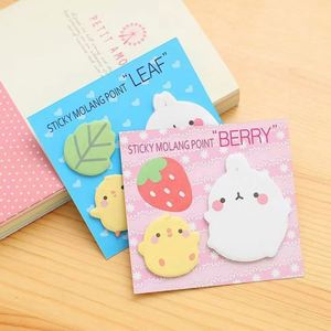 Creative Cute Multi-Color Animal Fruit Theme Self-Adhesive <b>Memo</b> <b>Pad</b> Kawaii Stationery Office Supplies for Recording <b>Memos</b> - Product Image 4