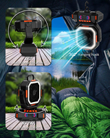Usb Télécommande Auto Oscillation Ventilador Recargable 4 Speep 40000mAh Camping Solaire  Ventilateur De Table avec Lumières
