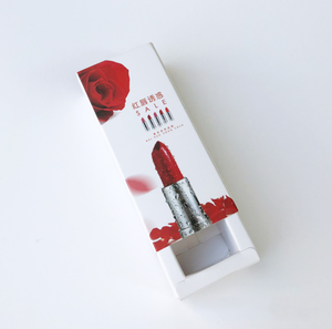 कस्टम लक्जरी लिपस्टिक बॉक्स पैकेजिंग मिनी सिल्वर कार्डबोर्ड पेपर बॉक्स - Product Image 2