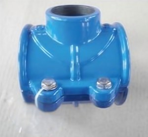 Selle de raccordement en fonte ductile FH Factory DN50 GGG50 avec filetage femelle PN16 pour tuyaux d'eau potable en <span class=keywords><strong>PVC</strong></span> et PEHD - Product Image 3