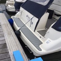 Tapis de sol en mousse EVA imitation teck pour plateforme de bain et cockpit de bateau Bayliner 185 BR 2010, style SeaDek MarineMat Gatorstep, auto-adhésif