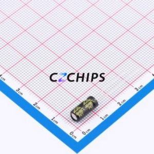 CD26G1HM3R3D110T ตัวเก็บประจุอลูมิเนียมอิเล็กโทรไลติกผ่านรู D5xL11mm 3.3uF 20% 50V 23mA-100kHz - Product Image 2