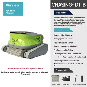 Robot Pulitore per Piscina a Forma di Delfino - Aspirapolvere Subacqueo Wireless per Fondo Piscina - Product Image 6