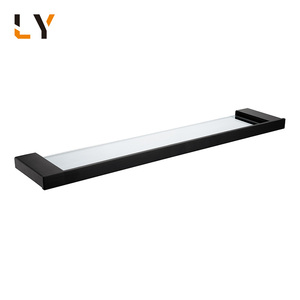 Sus304 thép không gỉ lưu trữ vòi hoa sen kệ kính đơn <span class=keywords><strong>Tier</strong></span> phòng tắm góc kệ - Product Image 3