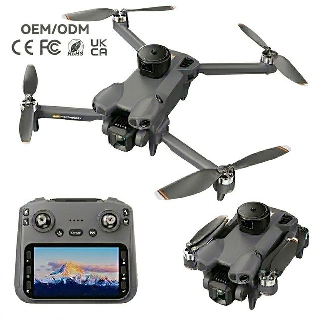 Wholesale AE51 Mini Drone 4K Professional FPV RC Quadcopter with Dual Camera and Scree Remote Control for Christmas Gift Toys