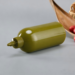 Bottiglia Boston Vuota per Alimenti da 500ml 16oz in PET per Olio d'Oliva con Etichetta Personalizzata e Tappo a Vite - Product Image 4