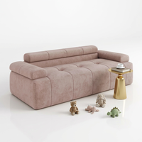 Ensemble de canapés modulaires personnalisés compressés sous vide, 2 places, entièrement en mousse, sans armature, en forme de ligne, pour salon, appartement, villa