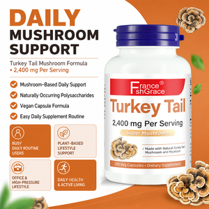 Suplemento Herbal de Cola de Pavo Shecome, Fabricante de Cápsulas de 2400 mg para Apoyar la Salud Inmunológica para Mujeres y Hombres - Product Image 3