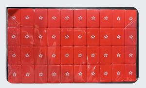American Flag <b>Mahjong</b> Tiles <b>Set</b> Classic Portable Game for 4 Players Red White Blue Design - Product Image 4