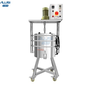 50L <b>Automatic</b> Stainless Steel Heated Stirring Pot with Agitator for Candle Thick Balm Wax Oil Soap Lipstick Melting Tank - Product Image 1