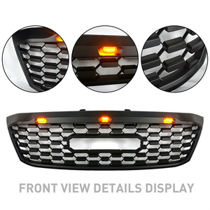 กระจังหน้าทรง TRD Pro Off-Road พร้อมไฟ LED สีเหลืองอำพัน และตัวอักษรแบบถอดได้ สำหรับ TOYOTA HILUX VIGO - Product Image 4
