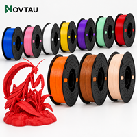 Filament Novtau PETG 1 kg, 1,75 mm, bobine, matériau plastique pour imprimante FDM et FFF, fournitures d'impression 3D pour modèles créatifs