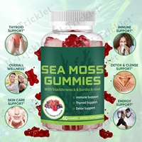 Gummies de mousse de mer irlandaise biologique à marque privée, avec fucus et racine de bardane, vitamines et minéraux essentiels, véganes
