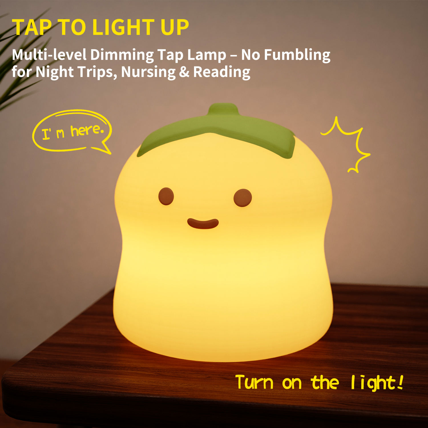 Cartoon Clap Lamp Smart Three Speed Cute Animal Silicone Night Lights Room Eye Protection Sleep Atmosphere Clap Light