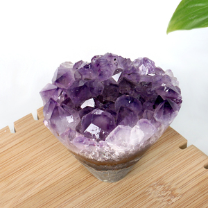 Amethyst Cathedral Raw Amethyst Geode Natural Rough Stone <b>Crystals</b> Cluster Amethyst Flower - Product Image 2