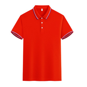 Polo personnalisé bleu marine en polyester respirant à séchage rapide, uniforme de travail, chemise publicitaire avec logo imprimé - Product Image 4