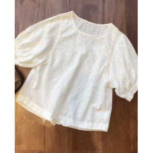 <span class=keywords><strong>เสื้อ</strong></span><span class=keywords><strong>ลูกไม้</strong></span>แขนสั้นสำหรับผู้หญิง<span class=keywords><strong>เสื้อ</strong></span><span class=keywords><strong>ลูกไม้</strong></span>แขนพองระบายอากาศได้ดีเสื้อมี<span class=keywords><strong>ลูกไม้</strong></span>ที่เหมาะกับการช้อปปิ้งสุดสัปดาห์ - Product Image 6