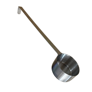2025 Chaud Ménage Ustensiles De Cuisine Ménage Ustensiles De Cuisine Pizza Outils En Acier Inoxydable 5 oz Louches Pizza Sauce Cuillère Avec Crochet - Product Image 2